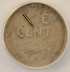 1950-S 1c Wheat Cent Struck on Silver 10c Planchet 2.46g ANACS EF45 Details