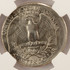 NGC 1980-P 25c Washington Quarter Struck 10% Off-Center MS63