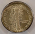 1944 10c Mercury Dime Broadstruck PCGS MS63