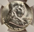 1956 50c Franklin Half Struck on Silver Quarter Planchet NGC MS63