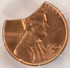 1964-D 1c Lincoln Cent 17% Curved Clip PCGS MS64 Red