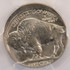 1935 5c Buffalo Nickel Struck 5% Off-Center PCGS MS62