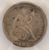 1890 10c Seated Dime Struck 10% Off-Center PCGS VG10