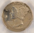 1943-S 10c Mercury Dime Struck 10% Off-Center PCGS AU Details