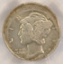 1920 10c Mercury Dime Struck 12% Off-Center PCGS AU Details