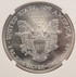 1999 $1 Silver Eagle Partial Collar Strike NGC MS68