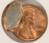 1985 1c Lincoln Cent Flipover Double-Struck, 2nd 60% Off-Center ANACS MS63 Red