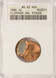 1985 1c Lincoln Cent Flipover Double-Struck, 2nd 60% Off-Center ANACS MS63 Red