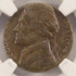 1978 5c Jefferson Nickel Struck on Cent Blank NGC MS63 BN