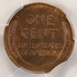 1949-S 1c Wheat Cent Curved Clip at K-1 PCGS MS64 RB