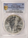 2001 $1 Silver Eagle Massive Struck Through Obverse PCGS MS68
