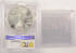 1998 $1 Silver Eagle Struck Through Retained Plastic Mated Pair PCGS MS66