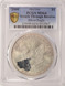 2000 $1 Silver Eagle Struck Through Reverse PCGS MS64