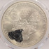 2000 $1 Silver Eagle Struck Through Reverse PCGS MS65