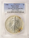 PCGS 1986 $1 Silver Eagle Struck Thru Emory Sanding Disc PCGS MS64