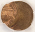 1974 1c Lincoln Cent Struck 55% Off-Center PCGS MS64 RB