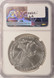 2023 $1 Silver Eagle Rim Clip at K-4 NGC MS69