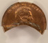 ND 1c Lincoln Cent 54% Curved Clip CACG MS63 Red