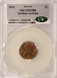 1984 1c Lincoln Cent Cud Major Die Break CACG MS63 Red/Brown