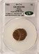 1982-X 1c Lincoln Cent Struck 50% Off-Center CACG MS62 RB