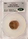 1984 1c Lincoln Cent Struck 45% Off-Center CACG MS64 Red