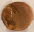 1984 1c Lincoln Cent Struck 45% Off-Center CACG MS64 Red