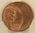 1985 1c Lincoln Cent Struck 35% Off-Center CACG MS63 RB