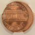 1990 1c Lincoln Cent Struck 12% Off-Center CACG MS63 Red