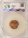 1990 1c Lincoln Cent Struck 12% Off-Center CACG MS63 Red