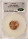 1990 1c Lincoln Cent Struck 12% Off-Center CACG MS63 Red