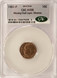 1982-P 10c Roosevelt Dime Obverse Missing Clad Layer CACG AU58