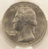 1980-P 25c Washington Quarter Reverse Missing Clad Layer CACG MS63 RB