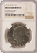 1972 $1 Ike Dollar 3% Curved Clip at K-10 NGC MS62