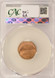 2000 1c Lincoln Cent Struck 20% Off-Center CACG MS64 Red