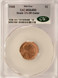 1988 1c Lincoln Cent Struck 12% Off-Center CACG MS64 Red