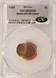 1984 1c Lincoln Cent Struck 60% Off-Center CACG MS62 RB