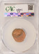 1989 1c Lincoln Cent Struck 40% Off-Center CACG MS62 Red