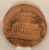 1990 1c Lincoln Cent Struck 15% Off-Center CACG MS63 Red