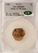 1990 1c Lincoln Cent Struck 15% Off-Center CACG MS63 Red