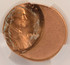 1990 1c Lincoln Cent Struck 40% Off-Center CACG MS64 Red