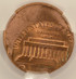 1985 1c Lincoln Cent Struck 30% Off-Center CACG MS64 Red