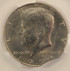 1974 50c Kennedy Half 3% Curved Clip CACG MS64