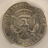 1974 50c Kennedy Half 3% Curved Clip CACG MS64