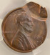 1972-D 1c Lincoln Cent Double-Struck, 2nd 90% Off-Center & DSBS CACG MS63 BN