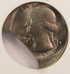 1976-D 25c Bicentennial Quarter 25% Off-Center & 20% Curved Clip NGC MS66