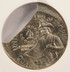 1976-D 25c Bicentennial Quarter 25% Off-Center & 20% Curved Clip NGC MS66