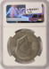 1971 $1 Ike Dollar Reverse Missing Clad Layer NGC AU58 RB