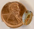 ND 1c Lincoln Cent Double-Struck, 5% & 90% Off-Center CACG MS64 Red