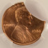 1984 1c Lincoln Cent 12% Triple Curved Clipped CACG MS64 Red
