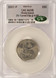 2001-P 25c Rhode Island Quarter 2% Curved Clip CACG AU58